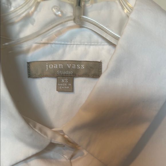 Joan Vass White Sleeveless Blouse - Picture 3 of 4